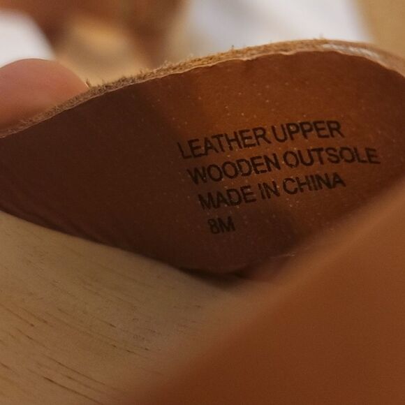 Loft leather wooden platforms size 8 - Picture 11 of 12